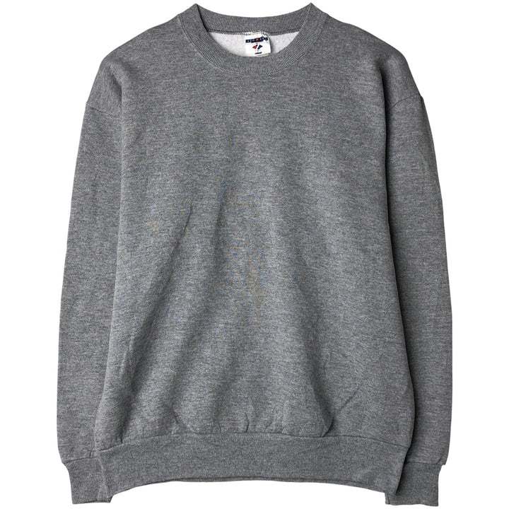 Vintage 90'S Jerzees plain blank sweatshirt, men's size L unclear gray type Vintage Second Hand