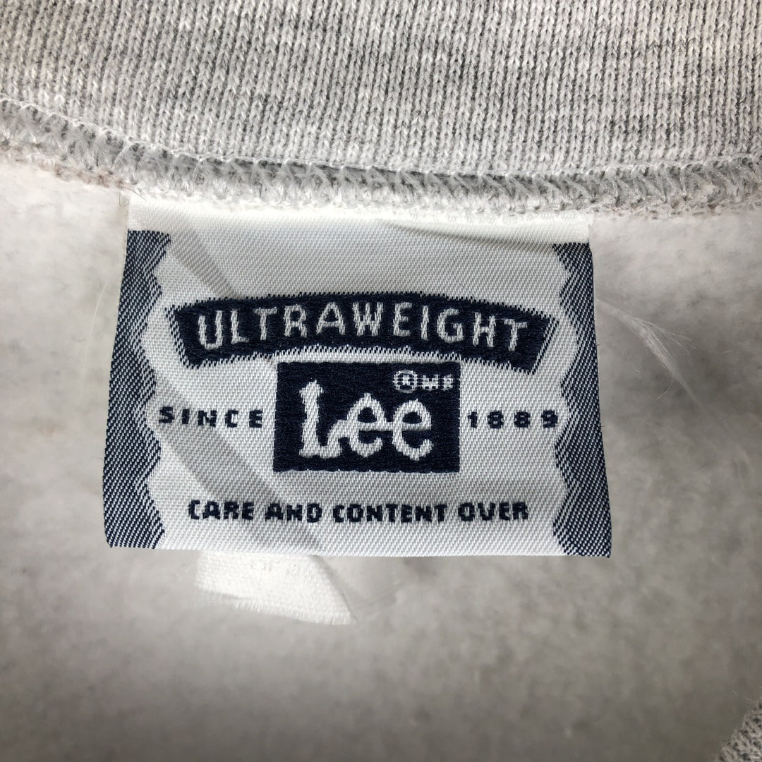 Vintage 90'S Lee sweatshirt, size L, men's unclear gray type Vintage Second Hand