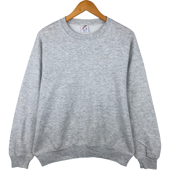 80s-90'S Jerzees Plain Blank Sweatshirt Trainer Made in USA Men's M Vintage cotton gray type Vintage Second Hand