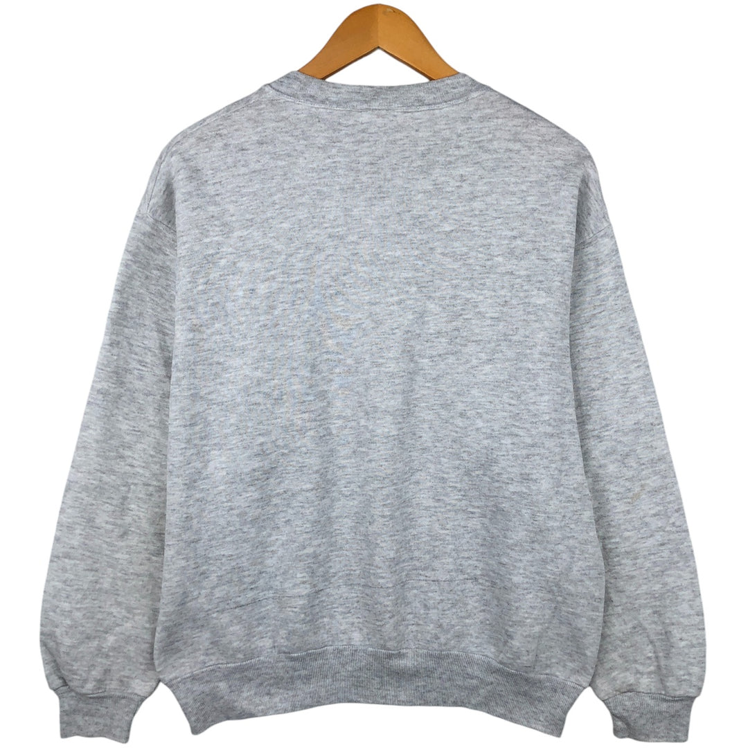 80s-90'S Jerzees Plain Blank Sweatshirt Trainer Made in USA Men's M Vintage cotton gray type Vintage Second Hand