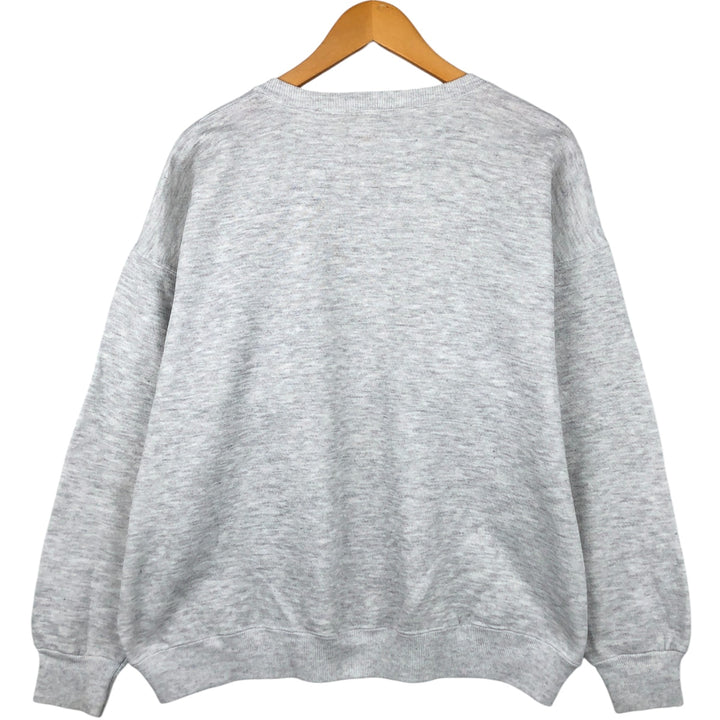 Vintage 90'S Lee Heavy Weight Solid Color Blank Sweatshirt, Made in USA, Men's Size XL cotton gray type Vintage Second Hand