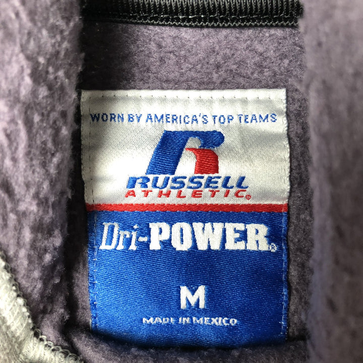 Russell ATHLETIC Dri-POWER plain blank sweatshirt hoodie, men's size M unclear gray type Vintage Second Hand