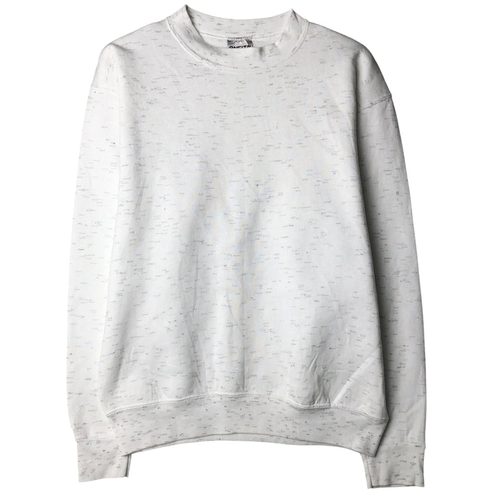 Vintage 90'S ONEITA plain blank sweatshirt, made in the USA, size M, men's. polyester white type Vintage Second Hand