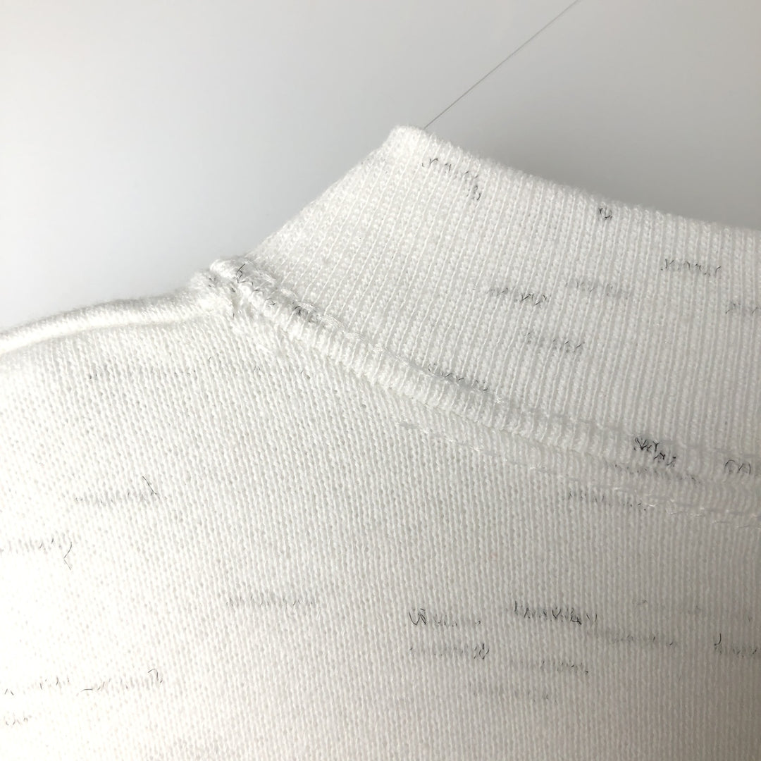 Vintage 90'S ONEITA plain blank sweatshirt, made in the USA, size M, men's. polyester white type Vintage Second Hand