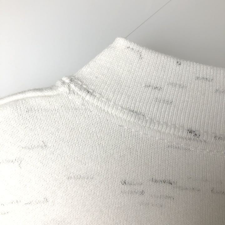 Vintage 90'S ONEITA plain blank sweatshirt, made in the USA, size M, men's. polyester white type Vintage Second Hand