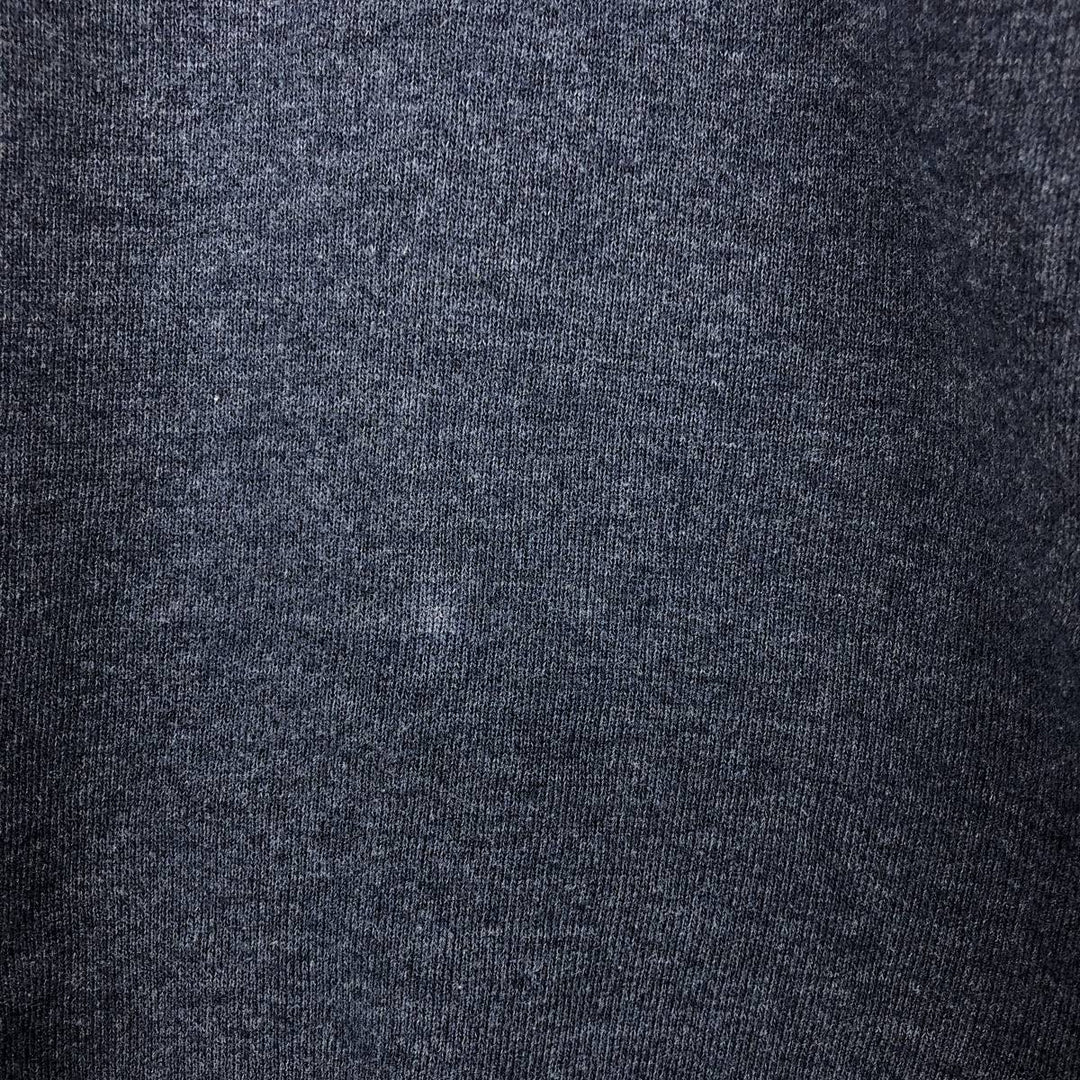 2000'S - Russell plain blank sweatshirt, men's size L polyester navy blue type Vintage Second Hand