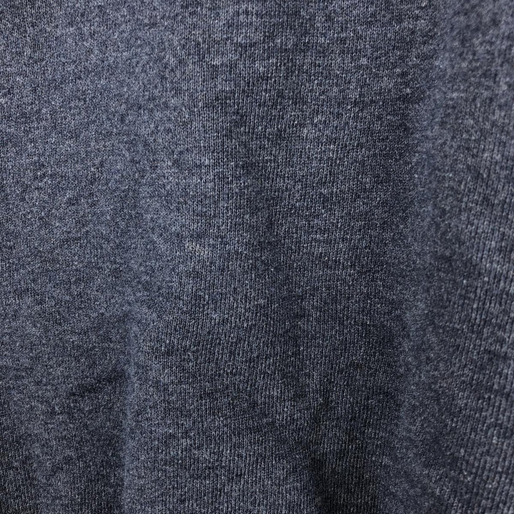 2000'S - Russell plain blank sweatshirt, men's size L polyester navy blue type Vintage Second Hand