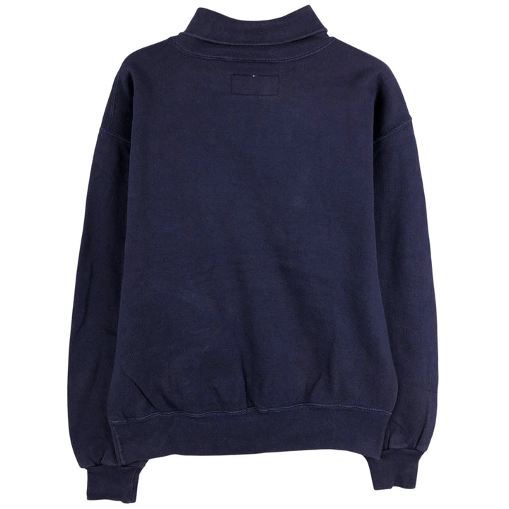 Vintage 90'S Russell High Cotton Turtleneck Sweatshirt, Made in USA, Men's Size Medium cotton navy blue type Vintage Second Hand