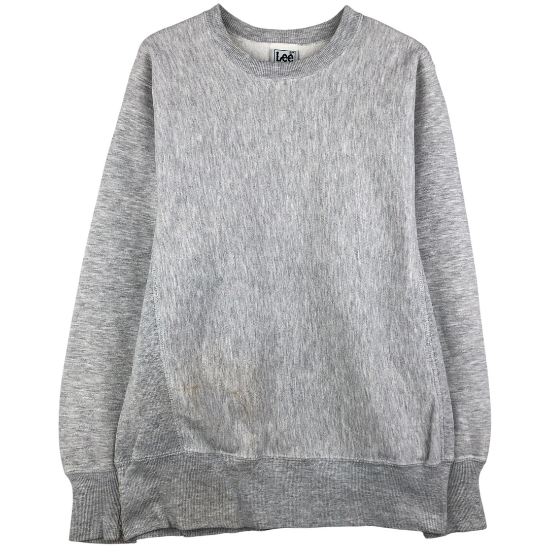 Vintage 90'S Lee Cross Grain plain blank sweatshirt, men's size M unclear gray type Vintage Second Hand