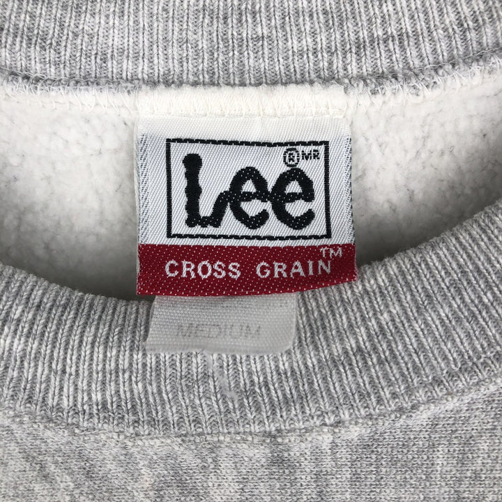 Vintage 90'S Lee Cross Grain plain blank sweatshirt, men's size M unclear gray type Vintage Second Hand
