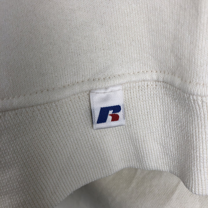 00'S ~ Russell plain blank sweatshirt, sweatshirt, men's XL size cotton unbleached Vintage Second Hand