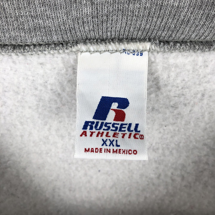2000'S - Russell plain blank sweatshirt, men's size XXL polyester gray type Vintage Second Hand