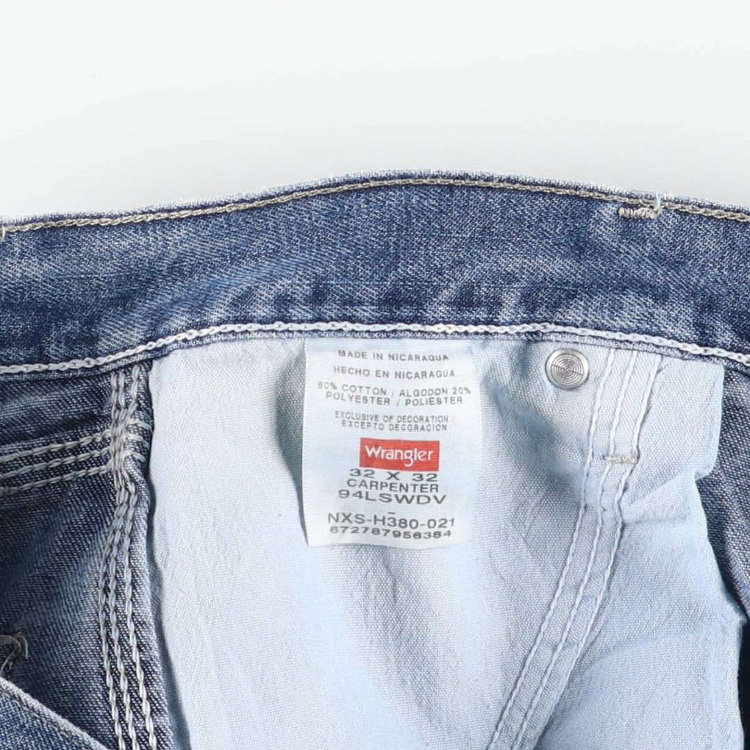 Wrangler Denim Painter Pants for Men, W33 equivalent cotton blue type Vintage Second Hand