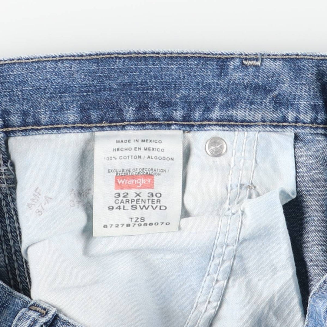 Wrangler Denim Painter Pants for Men, W32 equivalent cotton blue type Vintage Second Hand