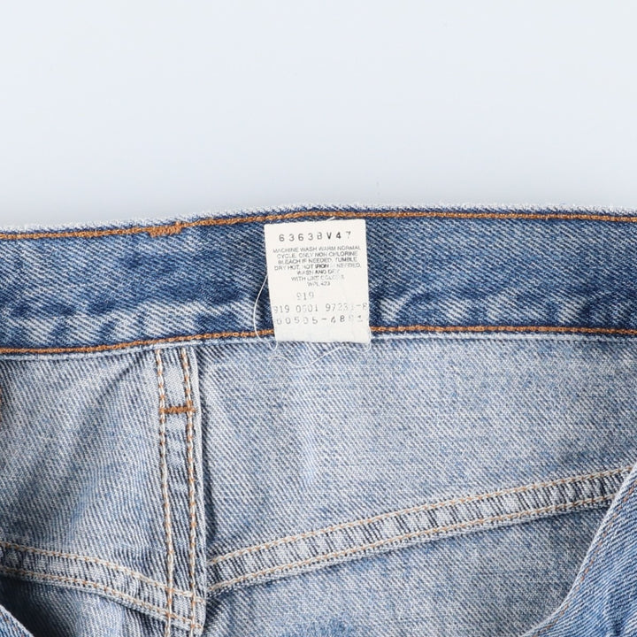 Levi's 505 REGULAR FIT STRAIGHT LEG tapered denim pants for men, size W33 cotton blue type Vintage Second Hand