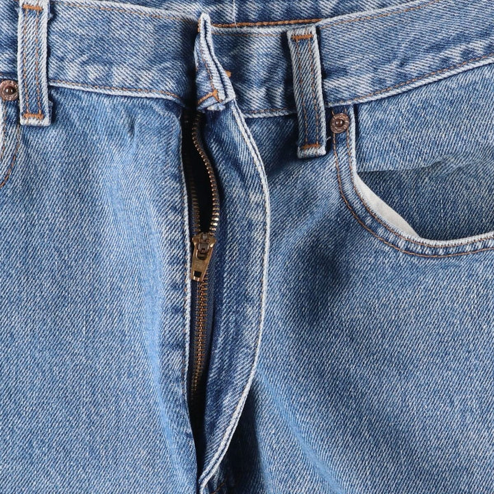 Levi's 505 REGULAR FIT STRAIGHT LEG tapered denim pants for men, size W33 cotton blue type Vintage Second Hand
