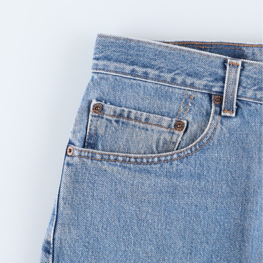 Levi's 505 REGULAR FIT STRAIGHT LEG tapered denim pants for men, size W33 cotton blue type Vintage Second Hand