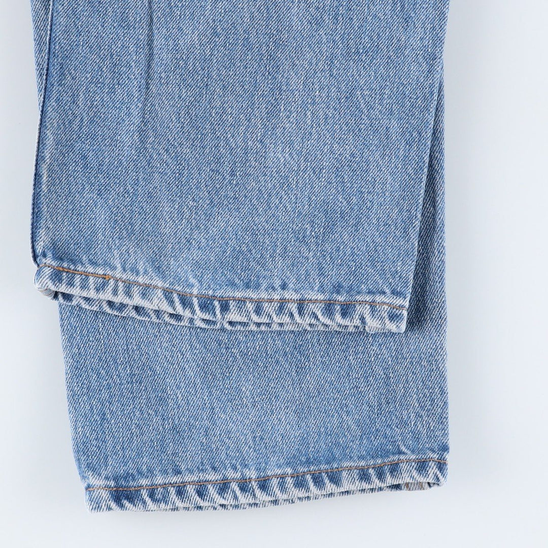 Levi's 505 REGULAR FIT STRAIGHT LEG tapered denim pants for men, size W33 cotton blue type Vintage Second Hand