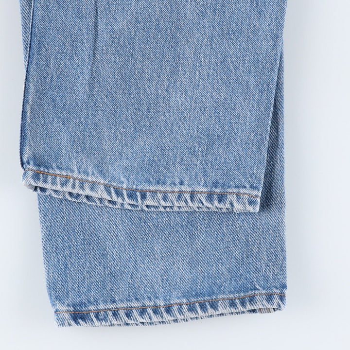 Levi's 505 REGULAR FIT STRAIGHT LEG tapered denim pants for men, size W33 cotton blue type Vintage Second Hand