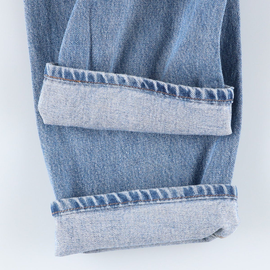 Levi's 505 REGULAR FIT STRAIGHT LEG tapered denim pants for men, size W33 cotton blue type Vintage Second Hand