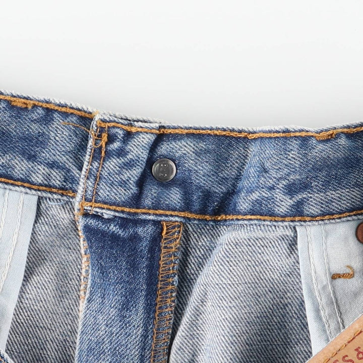 90'S Levi's 505-4891 Tapered Denim Pants, Made in USA, Men's, Size W32, Vintage cotton blue type Vintage Second Hand