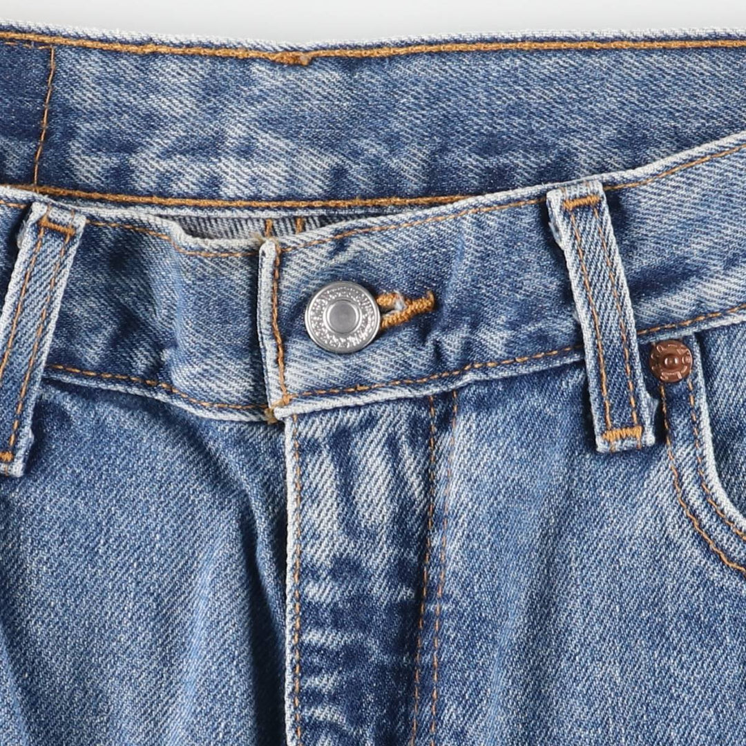 90'S Levi's 505-4891 Tapered Denim Pants, Made in USA, Men's, Size W32, Vintage cotton blue type Vintage Second Hand