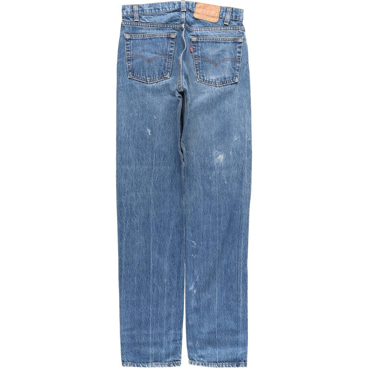 Vintage 1980'S Levi's 505-0216 tapered denim pants, men's size W31. cotton blue type Vintage Second Hand