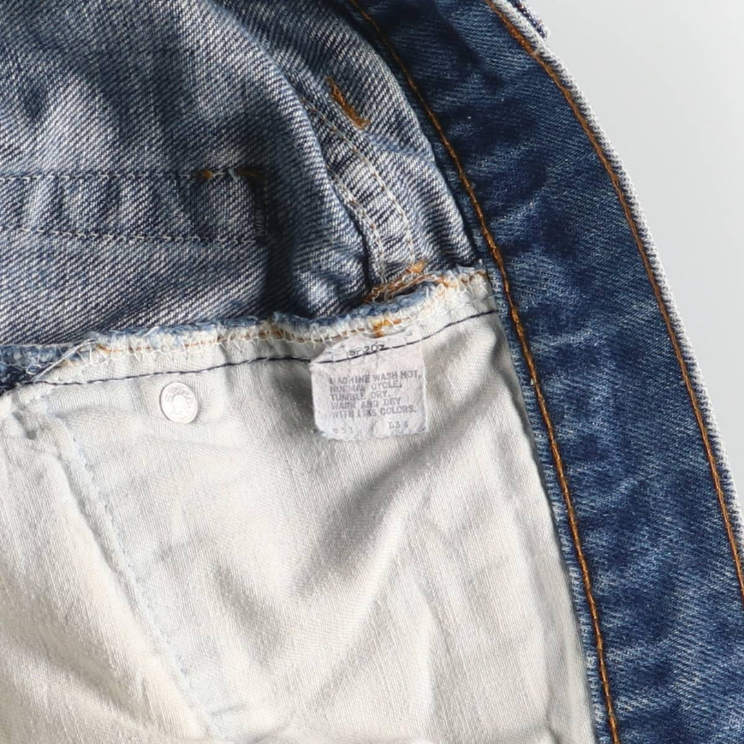 Vintage 1980'S Levi's 505-0216 tapered denim pants, men's size W31. cotton blue type Vintage Second Hand