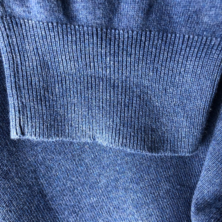 Ralph Lauren POLO RALPH LAUREN PIMA COTTON V-neck Pima cotton knit sweater, men's size L Pima Cotton blue type Vintage Second Hand