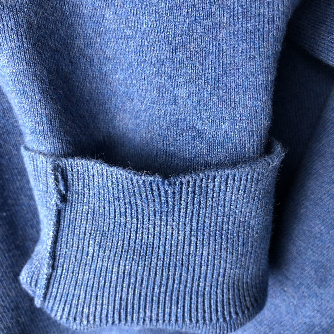 Ralph Lauren POLO RALPH LAUREN PIMA COTTON V-neck Pima cotton knit sweater, men's size L Pima Cotton blue type Vintage Second Hand