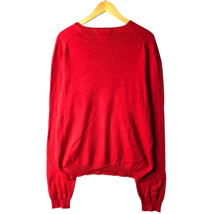 Ralph Lauren POLO by Ralph Lauren Pima Cotton Knit Sweater, Men's XL Pima Cotton red type Vintage Second Hand
