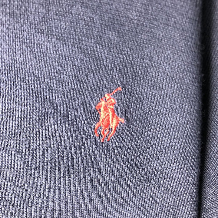 Ralph Lauren POLO RALPH LAUREN PIMA COTTON V-neck Pima cotton knit sweater, men's size L Pima Cotton navy blue type Vintage Second Hand