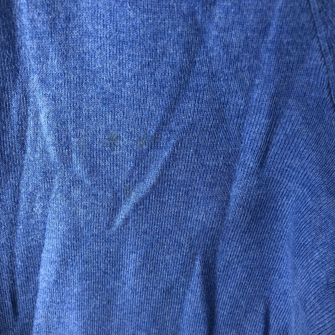 Ralph Lauren POLO RALPH LAUREN PIMA COTTON V-neck Pima cotton knit sweater, men's size XXL Pima Cotton blue type Vintage Second Hand