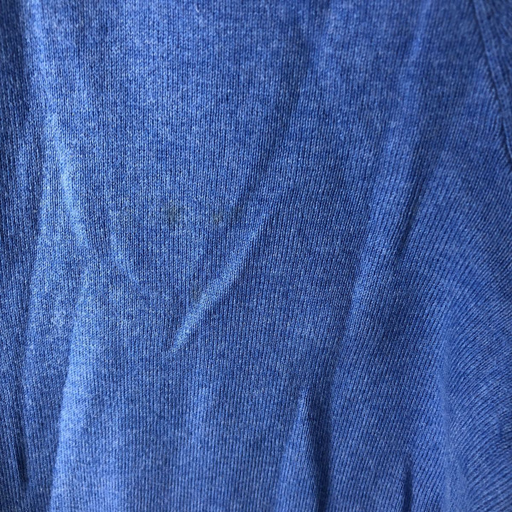 Ralph Lauren POLO RALPH LAUREN PIMA COTTON V-neck Pima cotton knit sweater, men's size XXL Pima Cotton blue type Vintage Second Hand