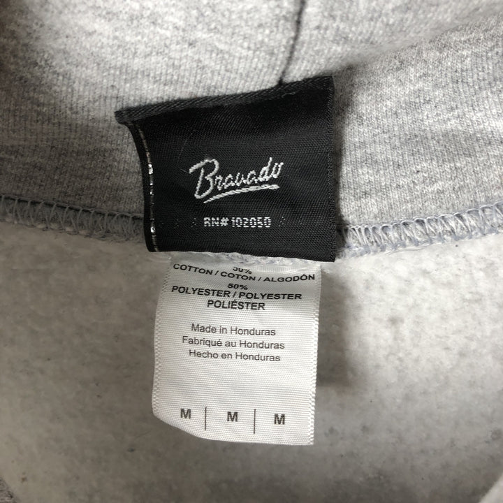 Harley-Davidson Skull Pattern Pullover Hoodie, Men's Size Medium cotton gray type Vintage Second Hand