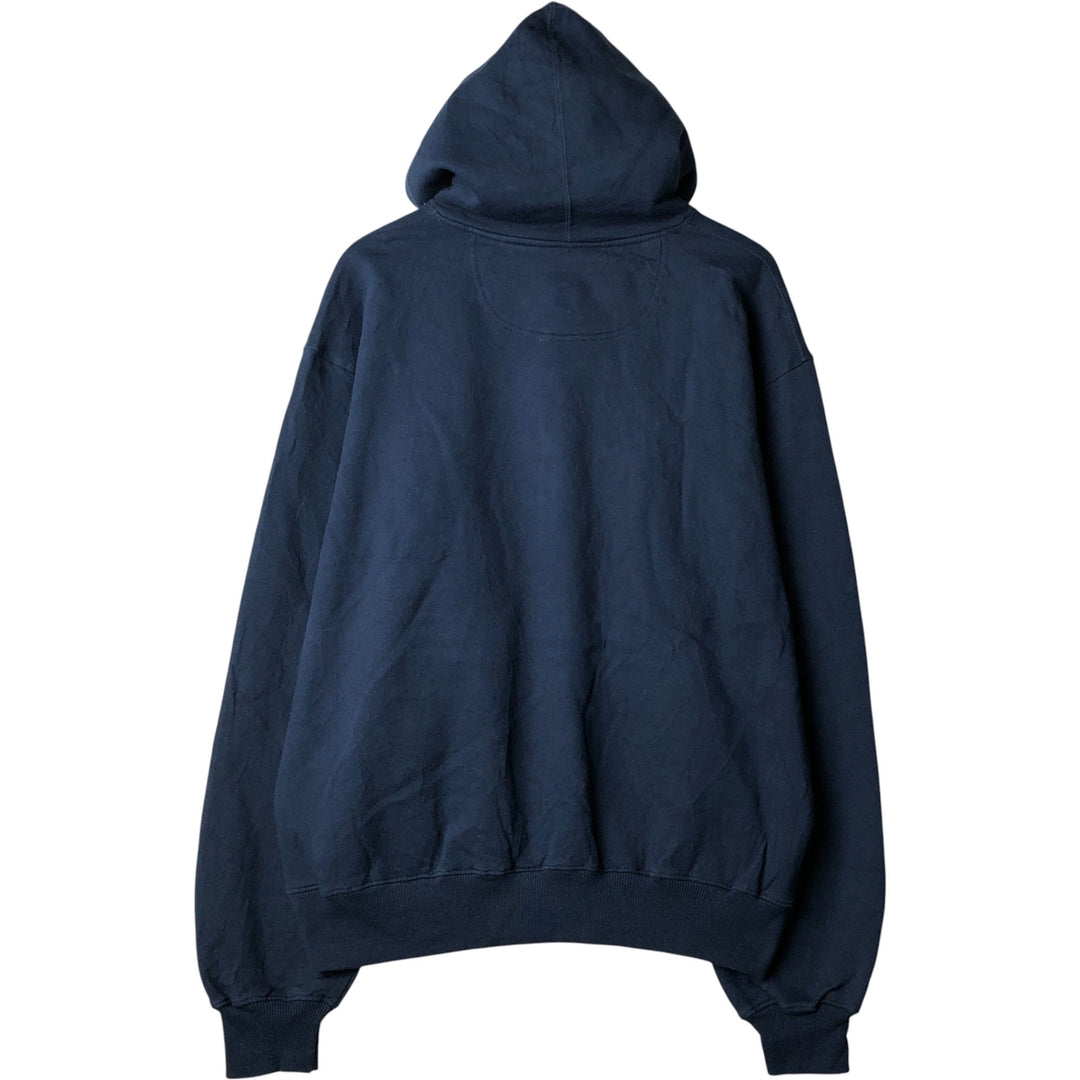 Champion Sweatshirt Pullover Hoodie, Men's Size L cotton navy blue type Vintage Second Hand