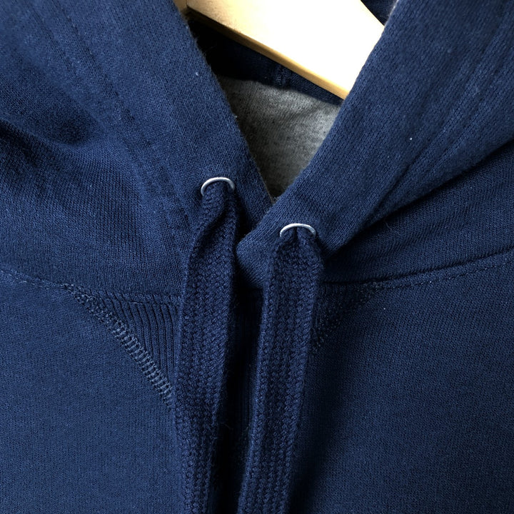 Champion Sweatshirt Pullover Hoodie, Men's Size L cotton navy blue type Vintage Second Hand