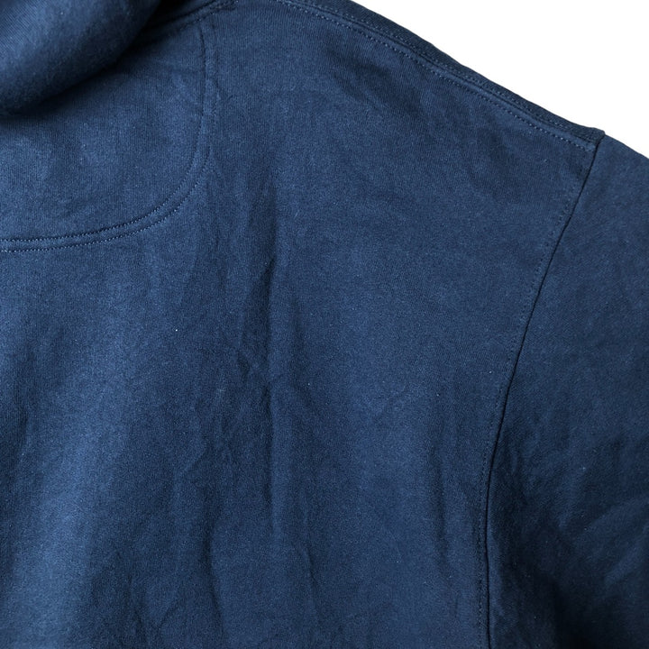 Champion Sweatshirt Pullover Hoodie, Men's Size L cotton navy blue type Vintage Second Hand