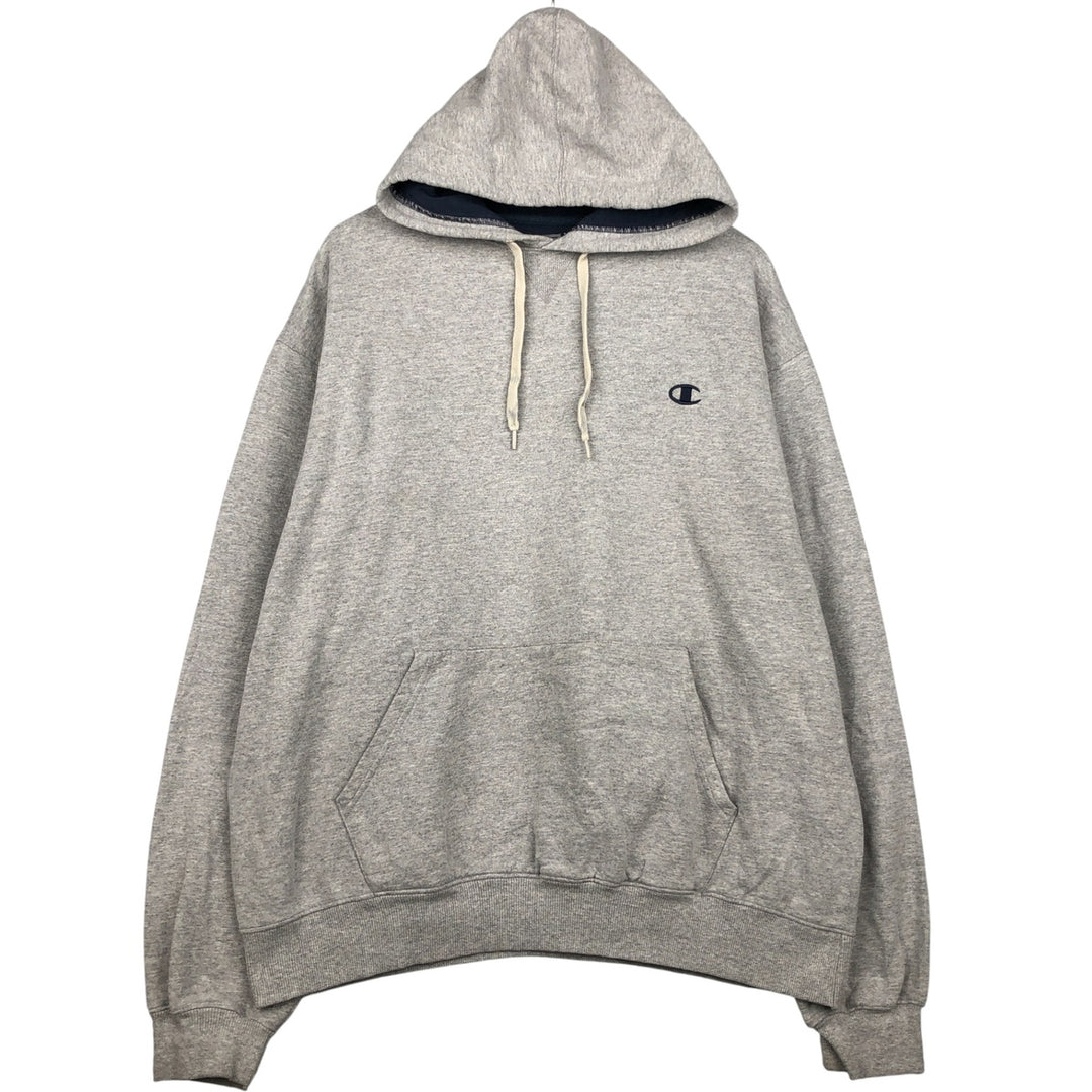 Champion Sweatshirt Pullover Hoodie Men's XL cotton gray type Vintage Second Hand