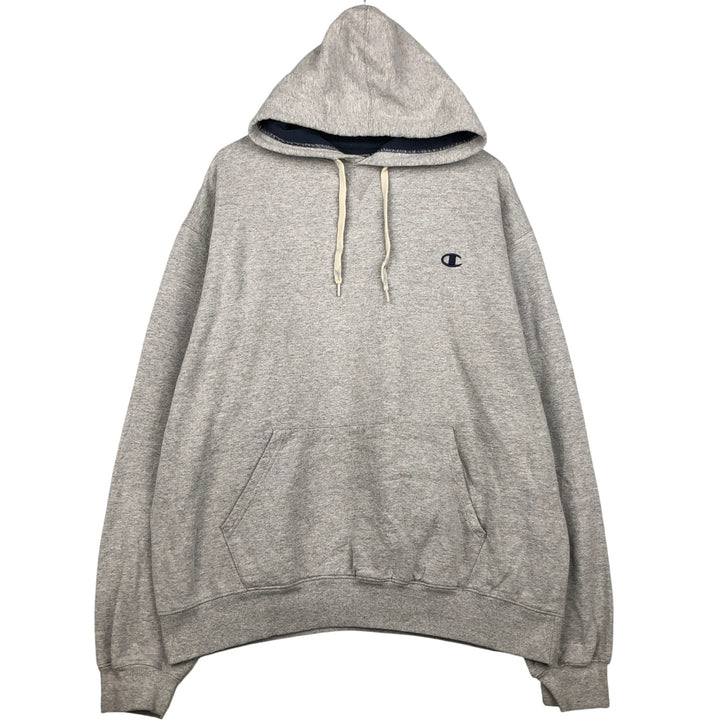 Champion Sweatshirt Pullover Hoodie Men's XL cotton gray type Vintage Second Hand