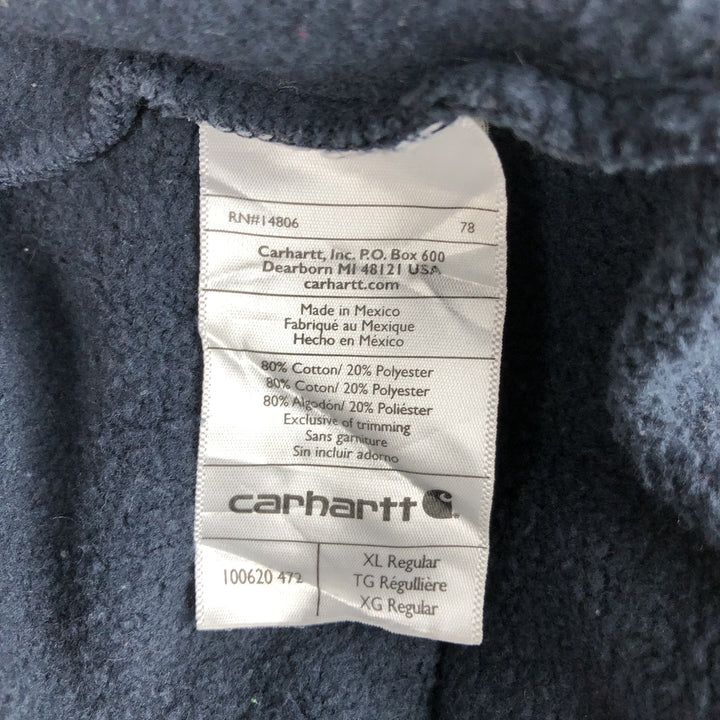 Carhartt Original Fit One-Point Logo Sweatshirt, Men's XL cotton navy blue type Vintage Second Hand