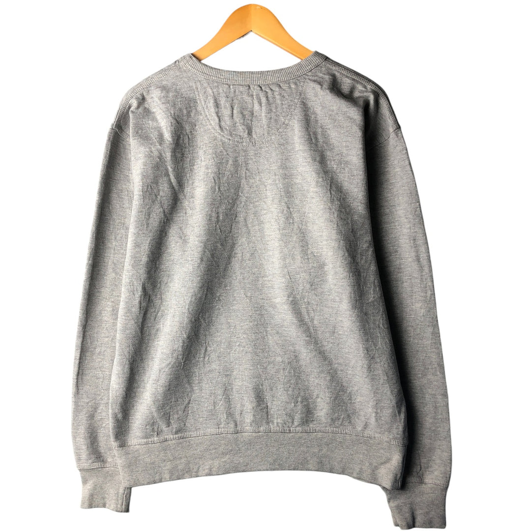 Champion Authentic Athletics Wear One-Point Logo Sweatshirt, Men's Size M cotton gray type Vintage Second Hand