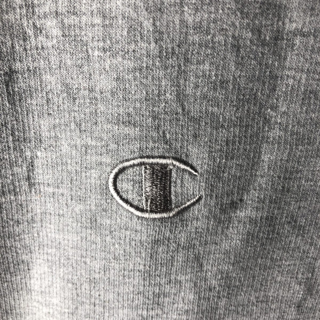 Champion Authentic Athletics Wear One-Point Logo Sweatshirt, Men's Size M cotton gray type Vintage Second Hand