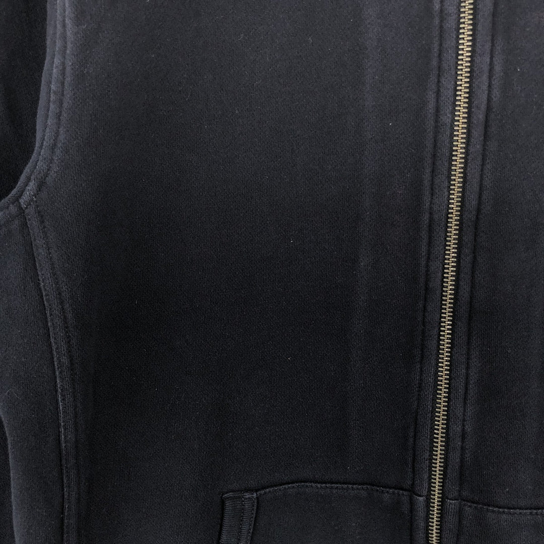 Tommy Hilfiger Sweatshirt Full Zip Hoodie, Men's Size L cotton navy blue type Vintage Second Hand