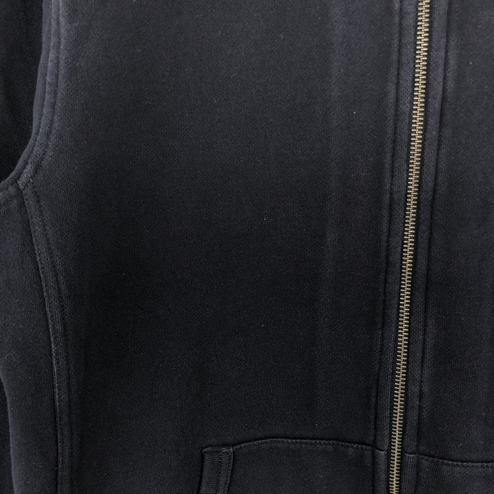 Tommy Hilfiger Sweatshirt Full Zip Hoodie, Men's Size L cotton navy blue type Vintage Second Hand