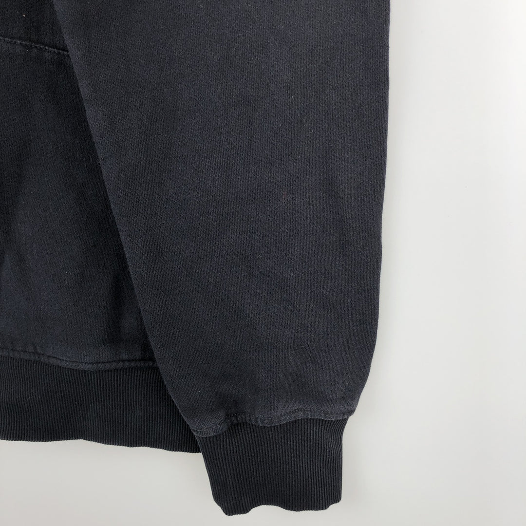Tommy Hilfiger Sweatshirt Full Zip Hoodie, Men's Size L cotton navy blue type Vintage Second Hand