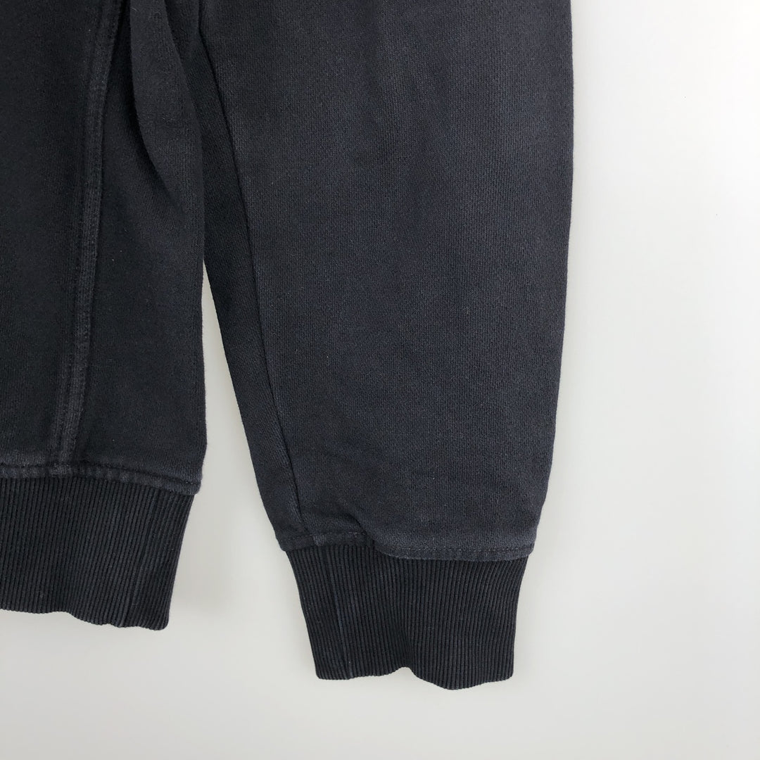 Tommy Hilfiger Sweatshirt Full Zip Hoodie, Men's Size L cotton navy blue type Vintage Second Hand