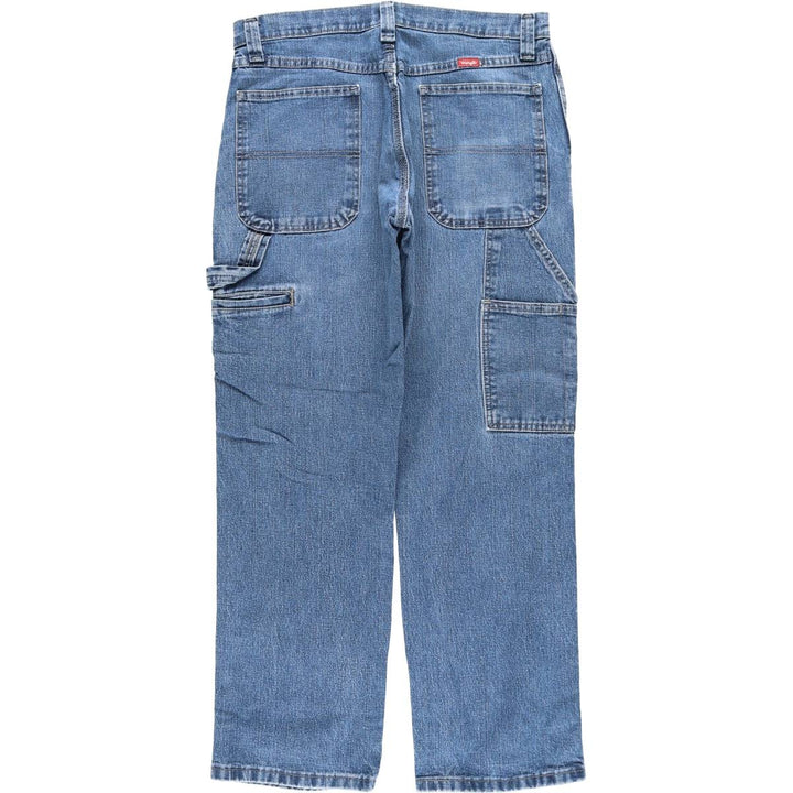 Wrangler Denim Painter Pants for Men, W33 equivalent cotton blue type Vintage Second Hand