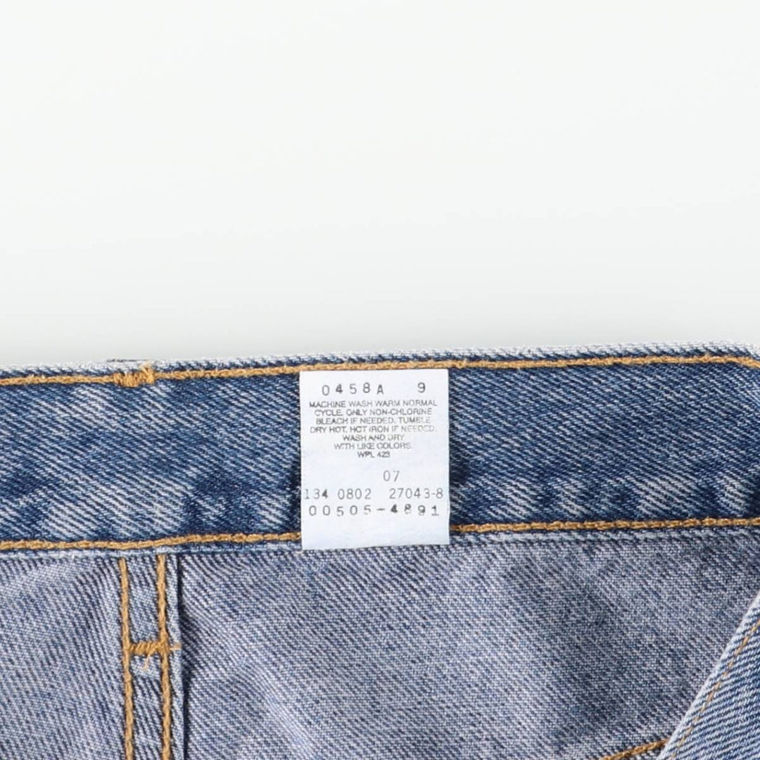 2000'S Levi's 505 Regular Fit Straight Leg Tapered Denim Pants, Men's Size W29 cotton blue type Vintage Second Hand