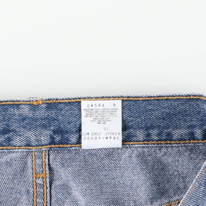 2000'S Levi's 505 Regular Fit Straight Leg Tapered Denim Pants, Men's Size W29 cotton blue type Vintage Second Hand